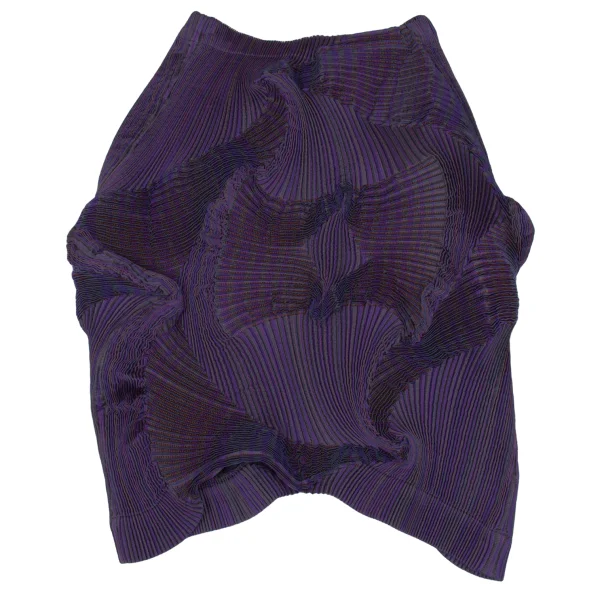 ISSEY MIYAKE 3D Steam Stretch Pleated Stripe Skirt K-171579_002