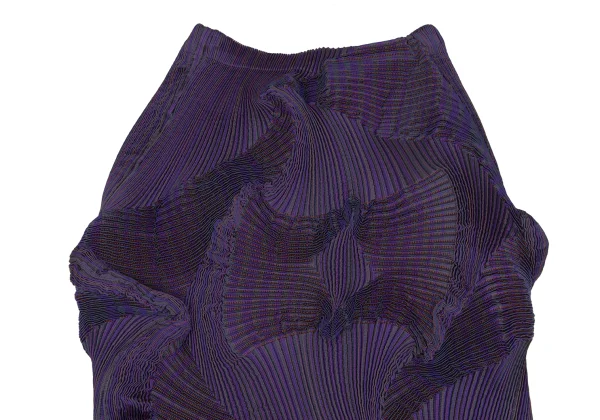 ISSEY MIYAKE 3D Steam Stretch Pleated Stripe Skirt K-171579_003