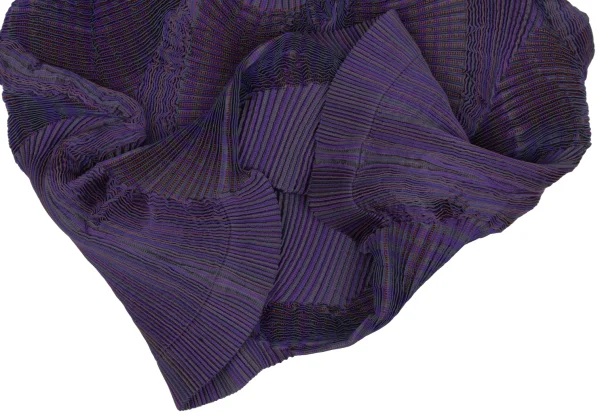 ISSEY MIYAKE 3D Steam Stretch Pleated Stripe Skirt K-171579_008