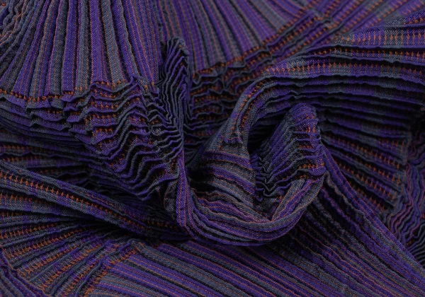 ISSEY MIYAKE 3D Steam Stretch Pleated Stripe Skirt K-171579_010