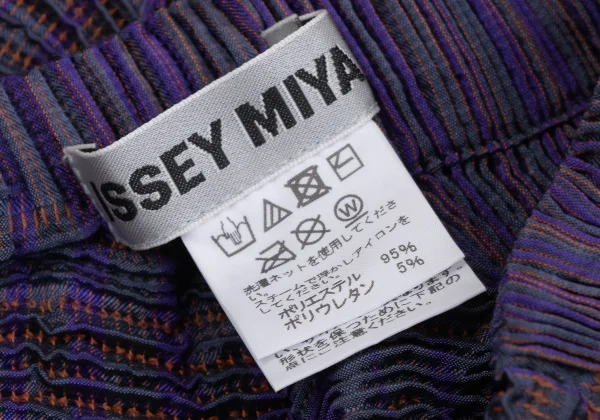 ISSEY MIYAKE 3D Steam Stretch Pleated Stripe Skirt K-171579_013