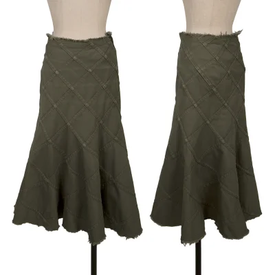 JUNYA WATANABE COMME des GARCONS Cut Off Bias Switching Flare Skirt