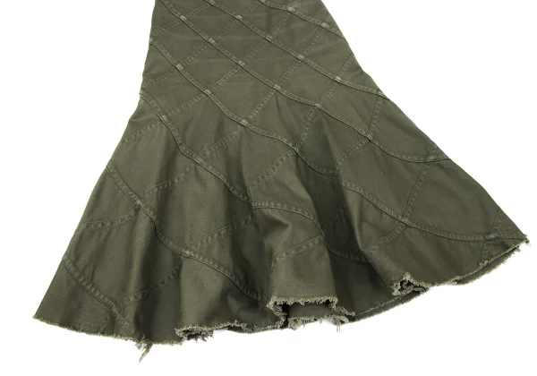 JUNYA WATANABE COMME des GARCONS Cut Off Bias Switching Flare Skirt K-171581_006