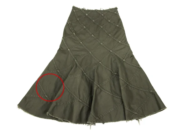 JUNYA WATANABE COMME des GARCONS Cut Off Bias Switching Flare Skirt K-171581_008