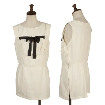 COMME des GARCONS Ribbon Design Side Zip Sleeveless Top