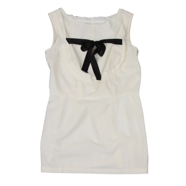 COMME des GARCONS Ribbon Design Side Zip Sleeveless Top K-171584_002