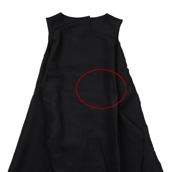Y's Linen Silk Drape Design Sleeveless Dress K-171587_003