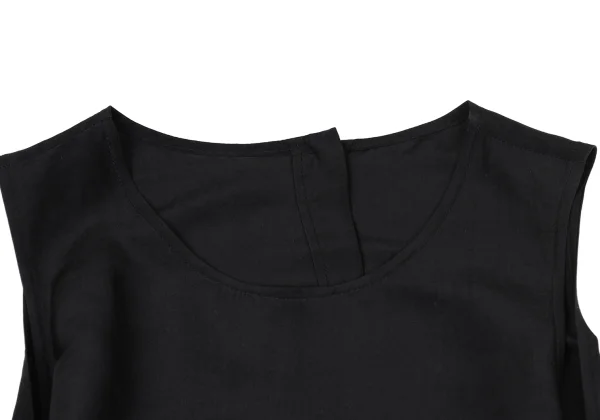 Y's Linen Silk Drape Design Sleeveless Dress K-171587_005