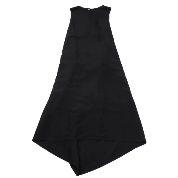 Y's Linen Silk Drape Design Sleeveless Dress K-171587_011