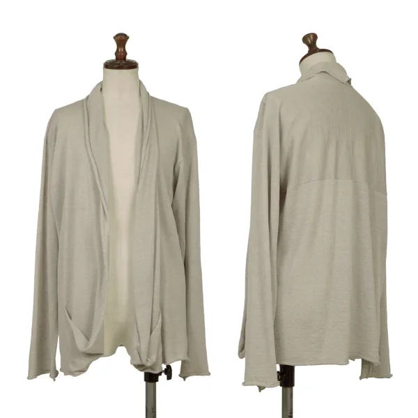 JURGEN LEHL Babaghuri Wool Linen Strap Design Knit Cardigan Beige M K-171589_001