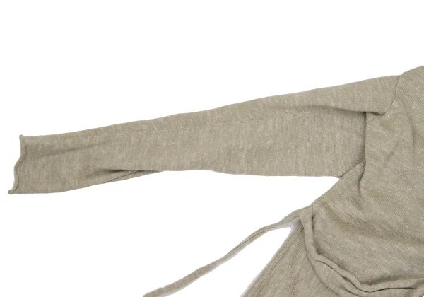 JURGEN LEHL Babaghuri Wool Linen Strap Design Knit Cardigan K-171589_006