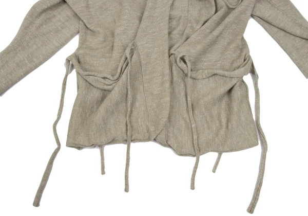 JURGEN LEHL Babaghuri Wool Linen Strap Design Knit Cardigan K-171589_008