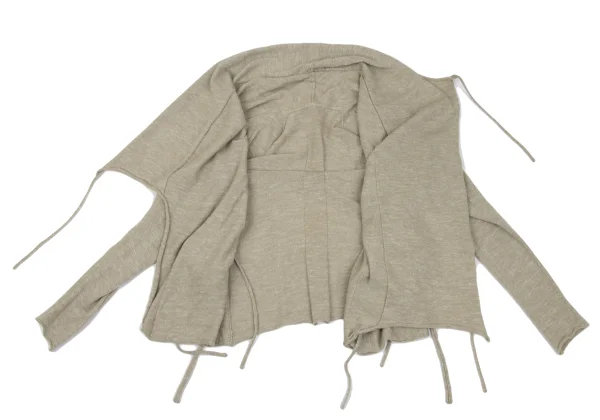 JURGEN LEHL Babaghuri Wool Linen Strap Design Knit Cardigan K-171589_011