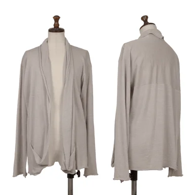 JURGEN LEHL Silk Blend Buttonless Knit Cardigan