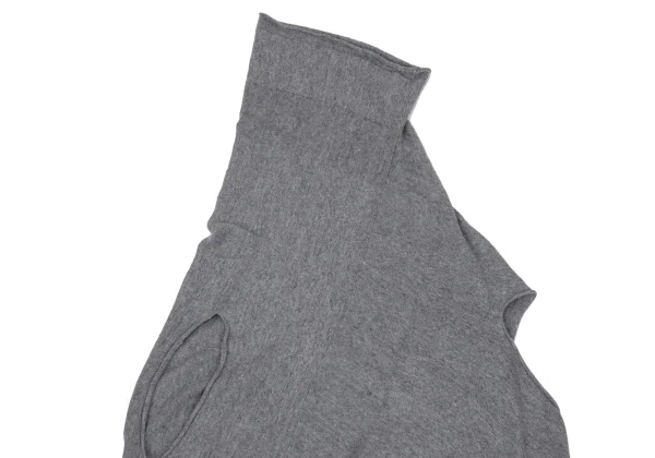 JURGEN LEHL Cashmere Blend Drape Neck Sleeveless Asymmetry Knit K-171595_003
