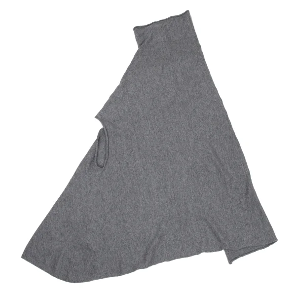 JURGEN LEHL Cashmere Blend Drape Neck Sleeveless Asymmetry Knit K-171595_011