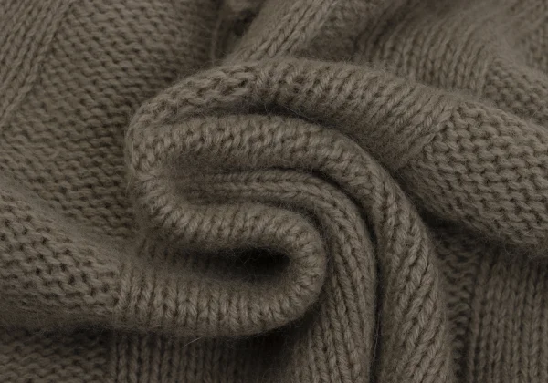 JURGEN LEHL Mink Blend Hooded Knit Neck Warmer K-171596_009