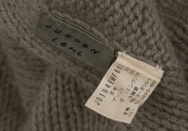 JURGEN LEHL Mink Blend Hooded Knit Neck Warmer K-171596_010