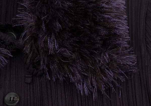 PLEATS PLEASE Detachable Fur Jacket K-171610_005