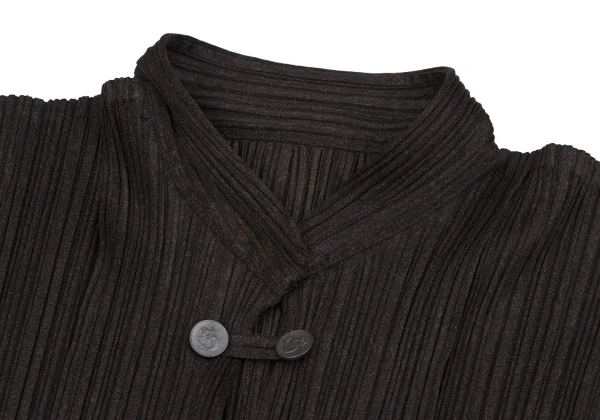PLEATS PLEASE Metal Button Band-neck Skipper Top K-171614_004