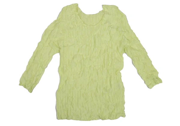 PLEATS PLEASE Wrinkle Pleated 3/4 Sleeve Sleeve Top K-171615_002