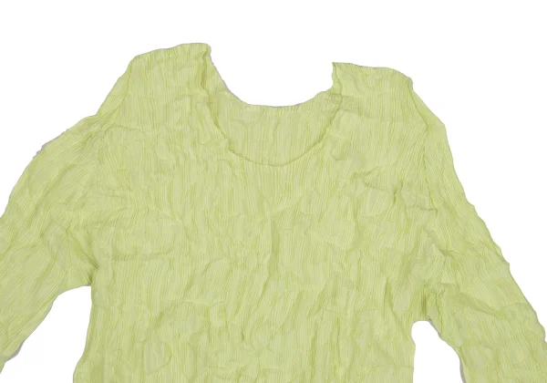 PLEATS PLEASE Wrinkle Pleated 3/4 Sleeve Sleeve Top K-171615_003