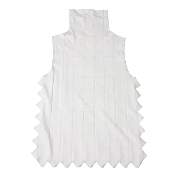 PLEATS PLEASE A-POC Geometric Jacquard Sleeveless Top K-171621_002