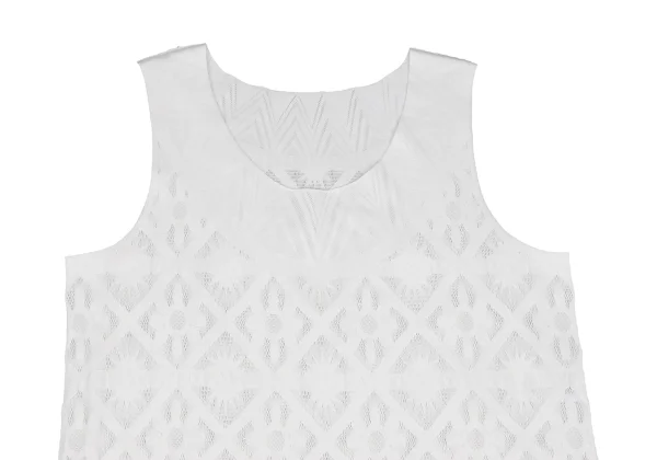 PLEATS PLEASE A-POC INSIDE Mesh Jacquard Sleeveless Top K-171626_003
