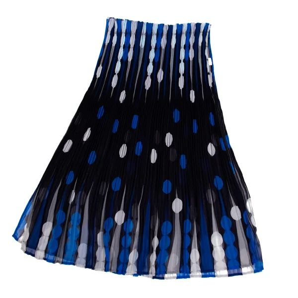PLEATS PLEASE Geometric Dot Print Pleated Stole Navy,Blue,White Free K-171629_001