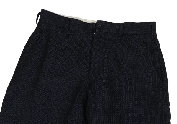 COMME des GARCONS HOMME DEUX Striped Wool Jodhpurs Pants K-171632_002