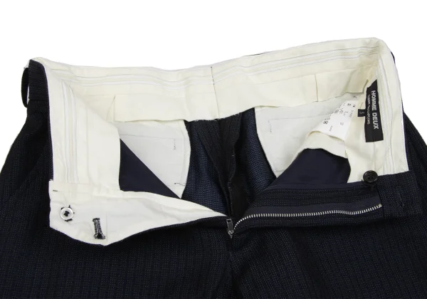 COMME des GARCONS HOMME DEUX Striped Wool Jodhpurs Pants K-171632_005