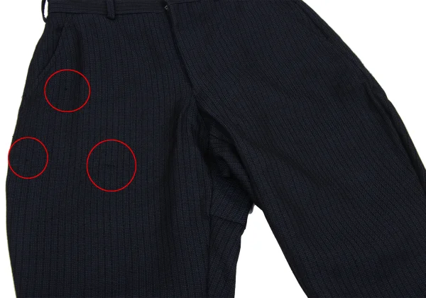 COMME des GARCONS HOMME DEUX Striped Wool Jodhpurs Pants K-171632_007