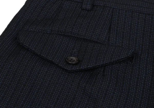 COMME des GARCONS HOMME DEUX Striped Wool Jodhpurs Pants K-171632_013