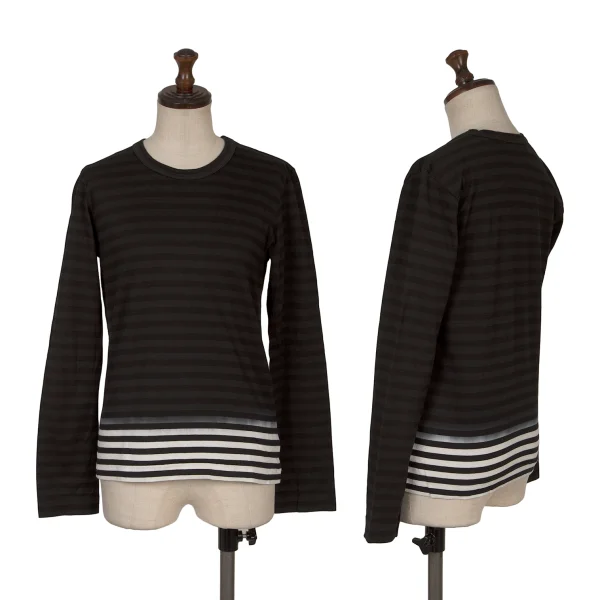 ブラックコムデギャルソンBLACK COMME des GARCONS 染めボーダー