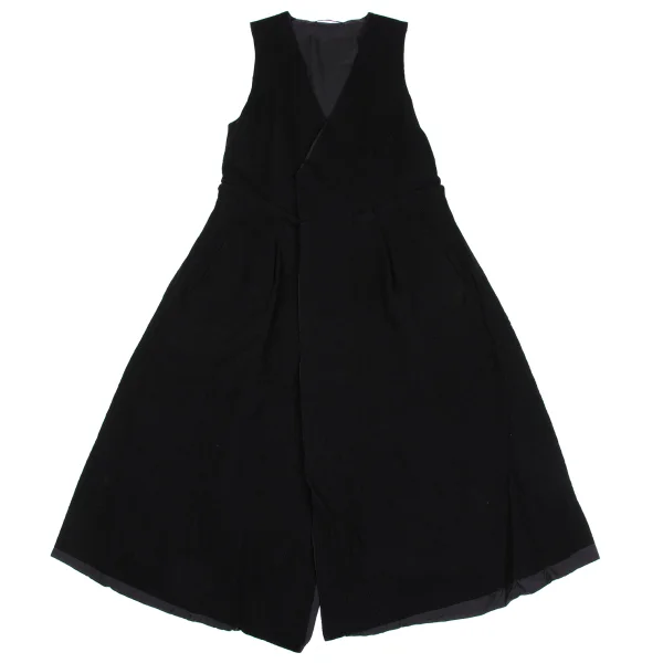Y's Fulling Wool Waist Switching Sleeveless Dress K-171638_002