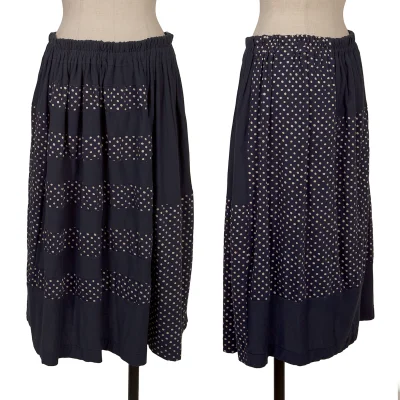 Y's Dot Switching Cotton Skirt