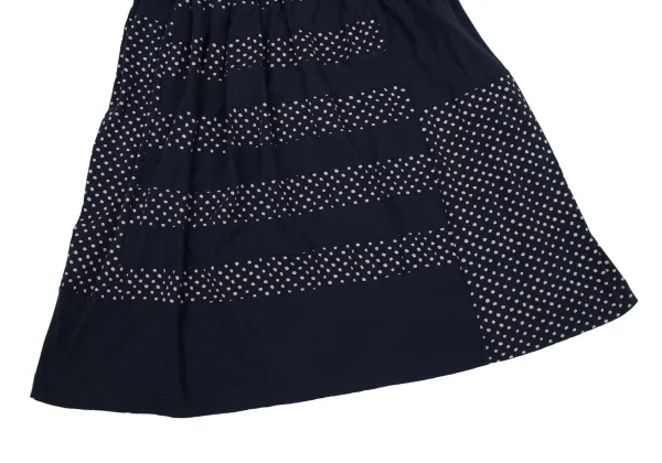 Y's Dot Switching Cotton Skirt K-171639_005