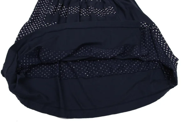 Y's Dot Switching Cotton Skirt K-171639_007
