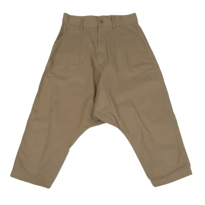 REGULATION yohji yamamoto Cotton  Dropped Crotch Pants