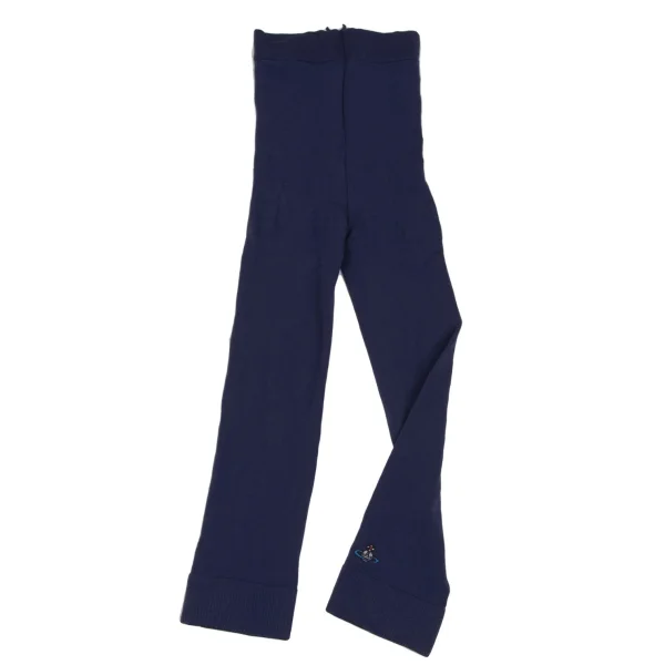 Vivienne Westwood Orb Embroidery Short Leggings Navy  K-171642_001