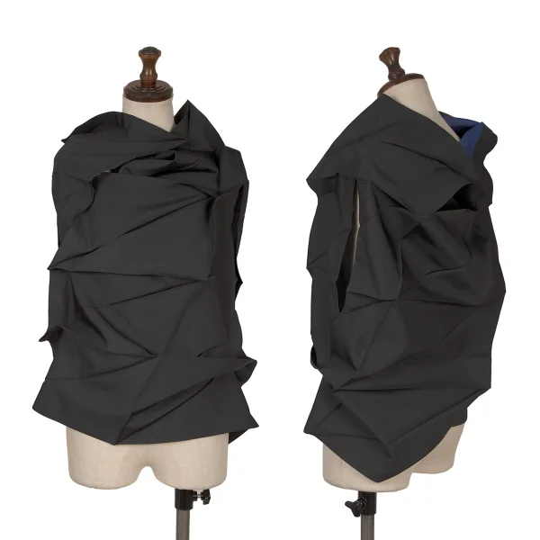 ISSEY MIYAKE 132 5. 2D Pleats Tops Black 3 K-171645_001