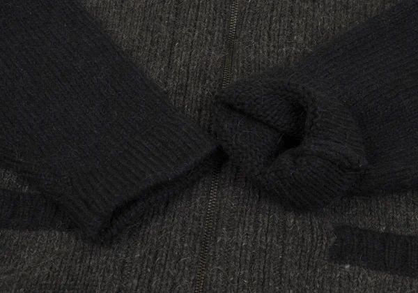 ISSEY MIYAKE MEN Switching Wool Knit Blouson K-171654_005