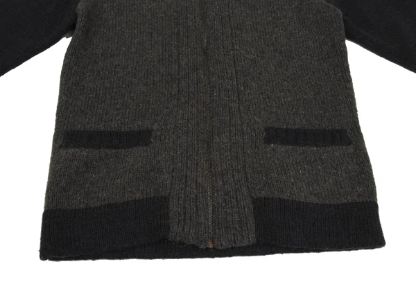 ISSEY MIYAKE MEN Switching Wool Knit Blouson K-171654_006