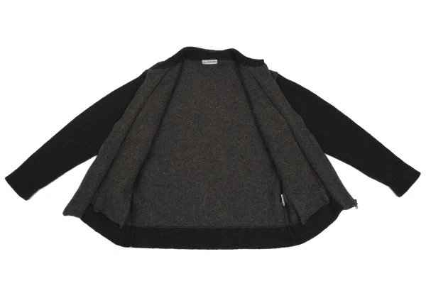 ISSEY MIYAKE MEN Switching Wool Knit Blouson K-171654_008