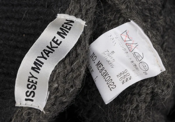 ISSEY MIYAKE MEN Switching Wool Knit Blouson K-171654_013