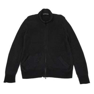 ISSEY MIYAKE MEN Cotton Mesh Knit Zip Blouson