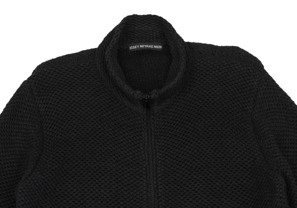 ISSEY MIYAKE MEN Cotton Mesh Knit Zip Blouson K-171655_002
