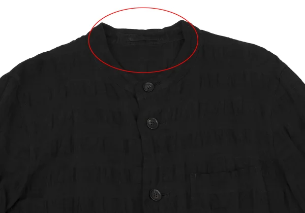 ISSEY MIYAKE MEN Dyed Linen Cotton Check Jacket K-171656_002