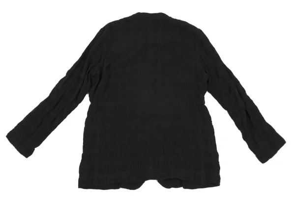 ISSEY MIYAKE MEN Dyed Linen Cotton Check Jacket K-171656_011