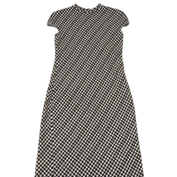 Yohji Yamamoto FEMME Wool Houndstooth Sleeveless Dress K-171658_003